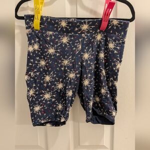 Holiday biker shorts